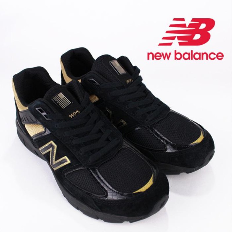 ニューバランス スニーカー 靴 new balance M990BH5 Black Gold【Width