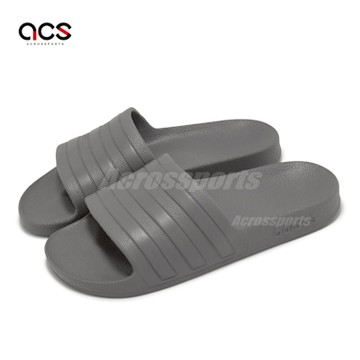 adidas 拖鞋 Adilette Aqua 女鞋 灰 緩衝 止滑 一片拖 愛迪達 JP5184