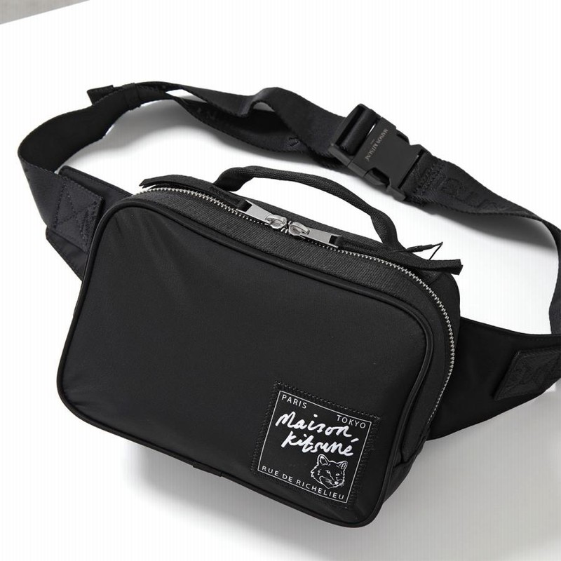 MAISON KITSUNE｜ロゴパッチ クロスボディバッグ MM05165WQ1001 MAISON KITSUNE メゾンキツネ ショルダーバッグ MM05165WQ1001