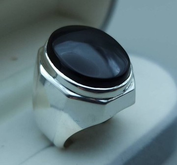 頂級男士 Kabadi 黑Aqeeq戒指 葉門Aqeeq戒指 適合男士 葉門Aqeeq