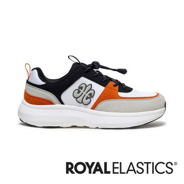 ROYAL ELASTICS Riviera 白黑橘運動休閒鞋 (男) 07843-029