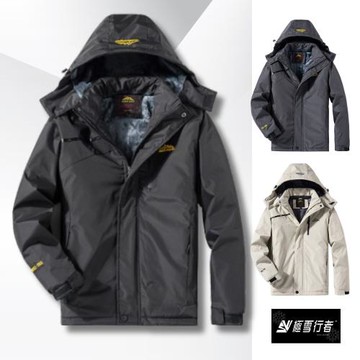 [極雪行者]SW-58D男女款/特種防水風雪polar-tech(15000mm)抗污抗靜電Polar加厚絨毛衝鋒衣(帽子可拆)