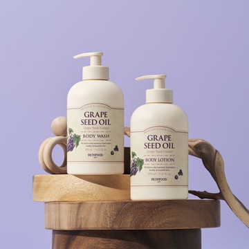 [NEW] SKINFOOD Grape Seed Oil Body Wash / Lotion 450mL