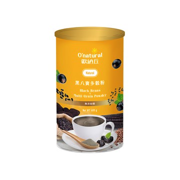 O'natural 歐納丘 黑八寶多穀粉 無添加糖 全素可食 原豆研磨 香醇濃郁  600g  1罐