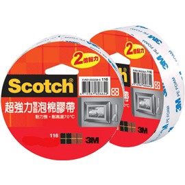 3M 116超強力雙面泡棉膠帶 48MM