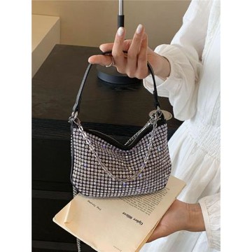 水鉆包包2026新款潮滿鉆石包迷你單肩斜挎包手拎包女口紅包包