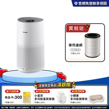 飛利浦奈米級抗敏空氣清淨機(AC1711/80)-適用14坪-白小奈輕量版