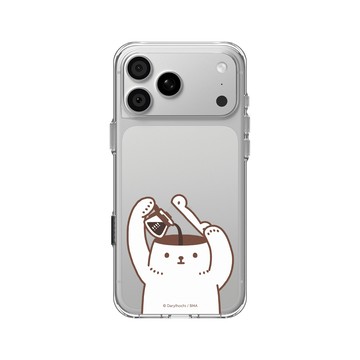 iPhone 18 Pro Max Clear Case（相機按鈕） 透明 - 白白日記 Darylhochi - I NEED COFFEE!