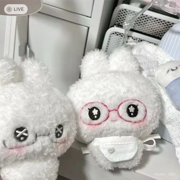 賣場新品！自製無屬性小紅書衕款可愛團子高顔值毛絨棉花娃娃禮物裝飾