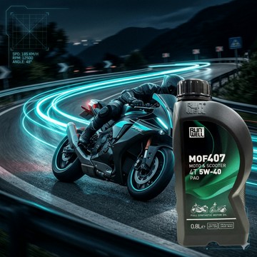 《油工坊》RUN WELL MOF407 4T 5W40  最新包裝 全合成 機車 SN PAO【新到貨】