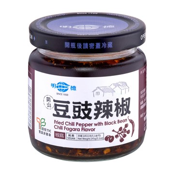 明德 食品 豆豉辣椒-椒麻145g(純素/小辣/懷味眷村系列/雙潔淨標章)