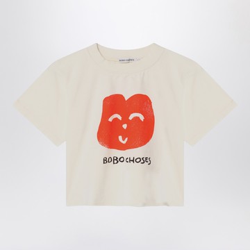 Joyful Face ivory T-shirt