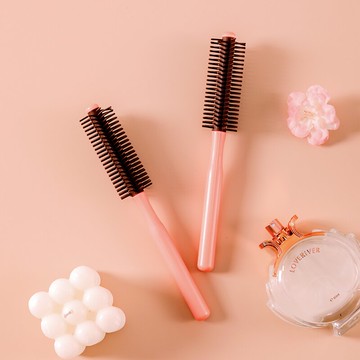 梳子家用內扣直發美發男士造型圓筒梳女士專用隨身便攜長發卷發梳