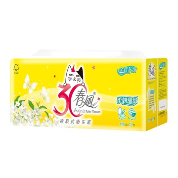 春風柔韌感抽取衛生紙110PCx12