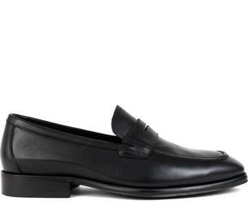 SERGIO MORETTI 黑色休閒日常CLOSED LOAFERS 黑色男款鞋子