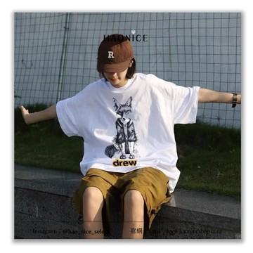【HAO NICE】25SSDREW HOUSE 動物系列 素描狐狸 手繪風短袖 短T