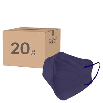 BABYBELLE 愛貝恩 D2立體醫用口罩  牛仔藍  20片  1盒