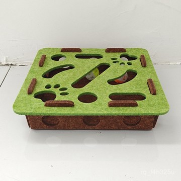 [24時熱賣]寵物玩具 自嗨解悶玩具 逗貓棒貓玩具自嗨解悶神器小貓寵物貓咪益智迷宮掏洞毛氈盒子逗貓鈴鐺球 FPNK