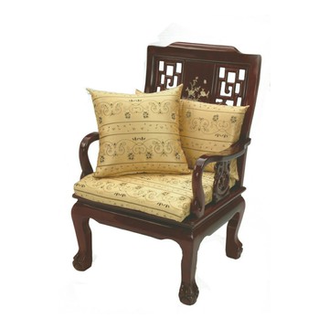 msl米詩蘭居家止滑緹花大坐墊/和式坐墊/原木椅座墊