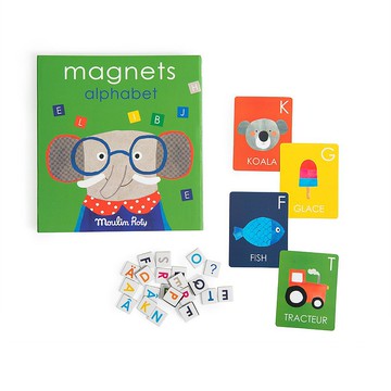 法國 Moulin Roty 繽紛樂磁性字母學習遊戲