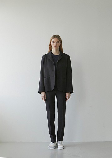 經典日常輕質長褲/ 炭灰