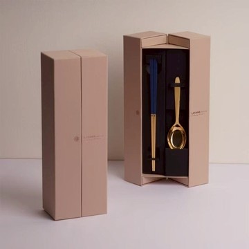 金緻禮盒組．金筷子金湯匙 綠金