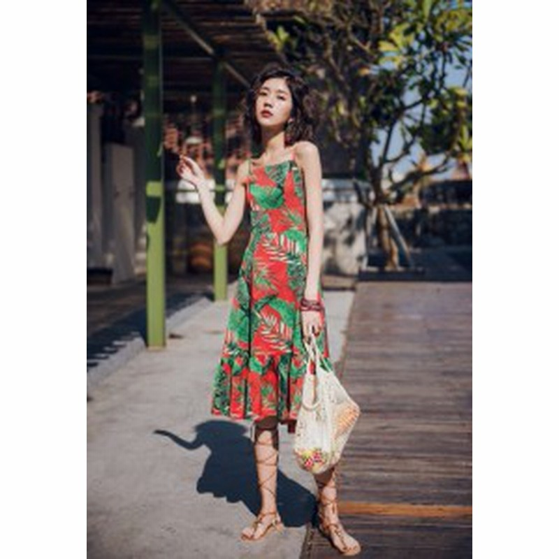 ワンピース 膝丈 ワンピース ひざした ワンピース キャミソール ワンピースレディース きれいめ 膝丈 花柄 ワンピース リゾート ワンピー 通販 Lineポイント最大1 0 Get Lineショッピング