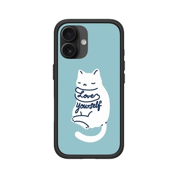 iPhone 16 Mod NX 黑 - ilovedoodle (Lim Heng Swee) - Mindful Cat - Love Yourself