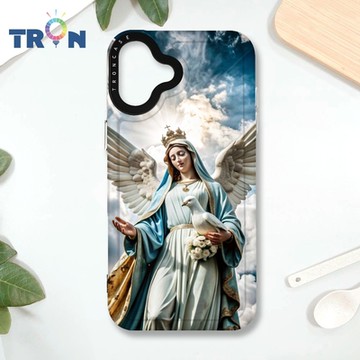 TRON IPHONE 16 PLUS 聖母寫實派 MAGSAFE 磁吸 防摔 太空殼 透黑 手機殼