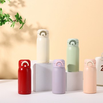 HomeTune家音 304不鏽鋼 彈跳 直飲 保溫杯 迷你 便攜 口袋杯（200ml／350ml）【CP-005】2L