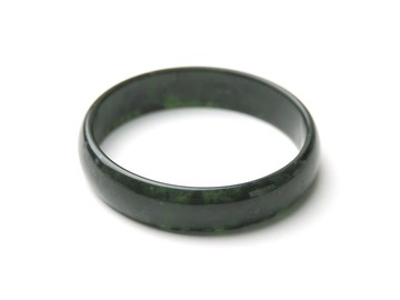 墨林 | 台灣墨玉 / 細版薄正圈 / 手圍19.5 | 天然A貨手鐲