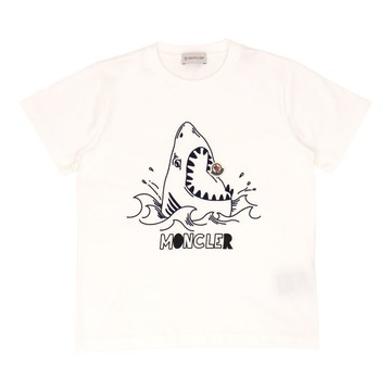 Moncler Enfant Kids 白色短袖 T-Shirt