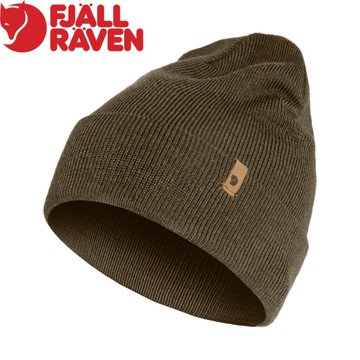 【Fjallraven 小狐狸 Classic Knit Hat 針織羊毛帽《深橄欖》】F77368/保暖帽/毛帽/冬季帽