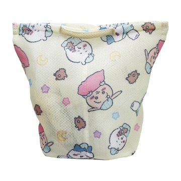 吉伊卡哇-方形手提雙層洗衣袋-黃-4入