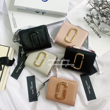 現貨🤖Marc Jacobs MJ 經典短夾 Snapshot 雙J Logo 防刮皮革 相機 短夾