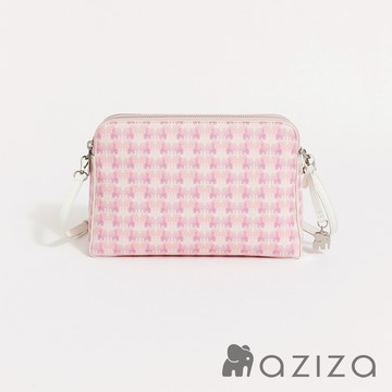 aziza DOPAMINE三層斜背貝殼包-大 果凍粉