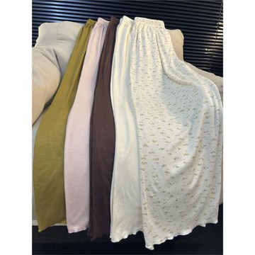 小個子遛彎神褲睡褲女莫代爾外穿夏季休閑寬松懶人垂直感褲家居褲