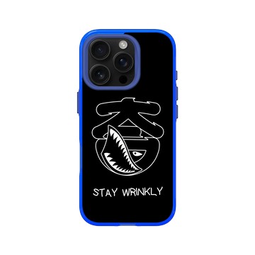 iPhone 16 Pro Clear 激光藍 - KID - STAY WRINKLY-鯊魚KID款