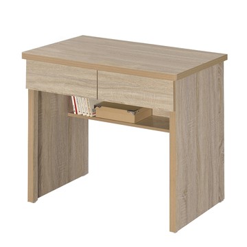 Homelike 喜家居簡約二抽書桌-橡木色(1147)