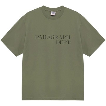 【PARAGRAPH】25FW NO.005 DEPT TEE 短T (軍綠色)