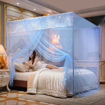 【加密防摔】蚊帳 家用蚊帳 宿舍蚊帳 學生蚊帳 雙人蚊帳 加密加厚 方頂設計 單開門 老式傳統 1-2米多尺寸可選