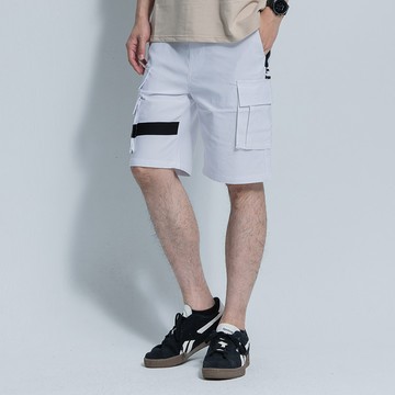 短褲 彈力多口袋工裝短褲 街頭 美潮 街頭 美式 工裝 復古 古著 彈力 口袋 台灣出貨【NW1P6702】