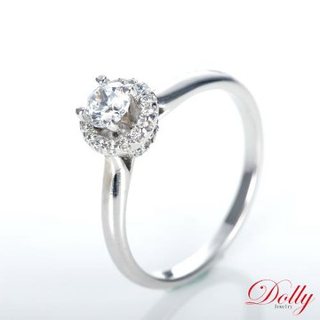 Dolly 天然鑽石 0.30克拉完美車工求婚戒指-010
