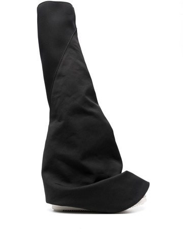 Rick Owens DRKSHDW - Fetish 35mm knee-high boots - women - Fabric/Fabric/Rubber - 36 - Black