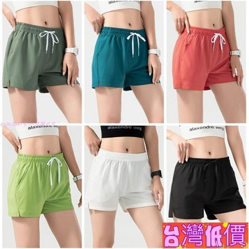 悅裳💎台灣免運💎女生短褲 韓系女褲 時尚短褲 休閒女褲 速乾短褲 運動短褲 素色女褲 彈力腰圍 抽繩設計 高品質