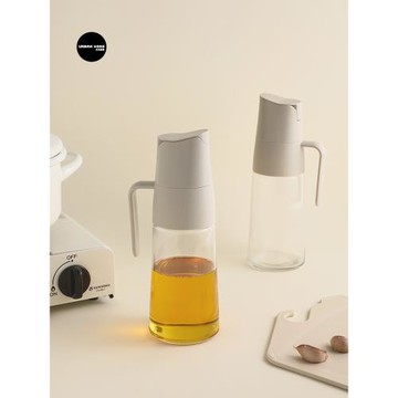 尤本家居油壺廚房家用不掛油罐自動開合重力油瓶醬油醋調料瓶套裝