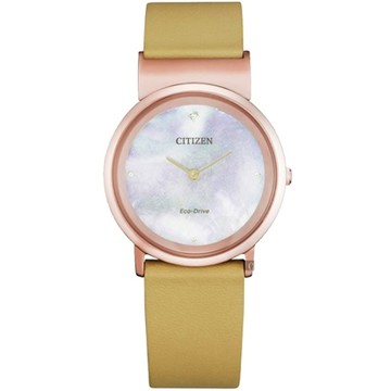 CITIZEN 星辰 L系列鈦金屬光動能女錶 開學購物季 送禮首選-31mm EG7073-16Y