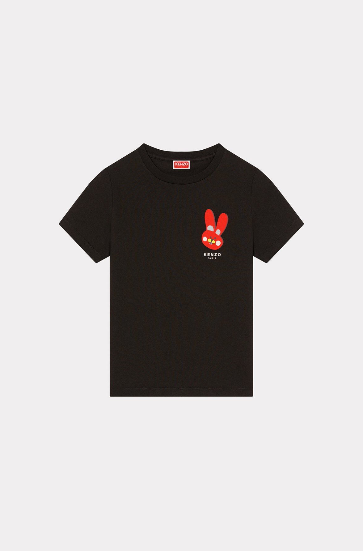 Kenzo T-shirt 'Rabbit Crest' Femme Noir - M