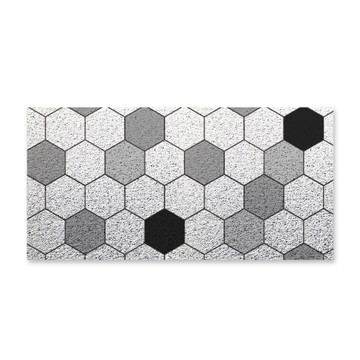 【好物良品】60x120cm_北歐宜家風大尺寸可剪裁玄關絲圈刮泥地墊-六角蜂巢