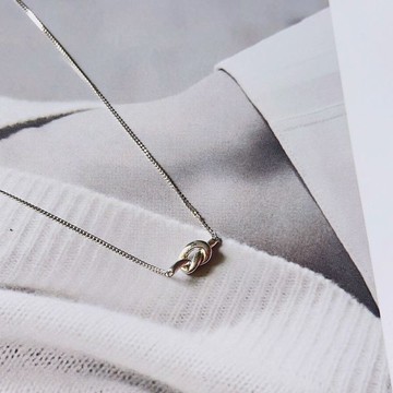 現貨專區｜純銀｜交織。鎖骨鍊(nkbpss36)｜送禮精選店家★Reyna jewelry 女王飾品